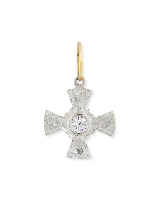 Julia Cross Earring with Stone